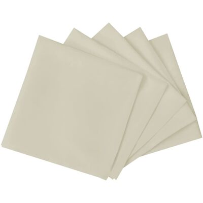 vidaXL Guardanapos de jantar 50 pcs 50x50 cm creme