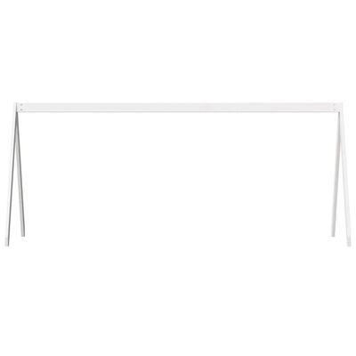 vidaXL Telhado de cama infantil 203x80,5x142 cm pinho maciço branco