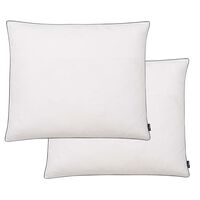 vidaXL Almofadas 2 pcs enchimento de penugem/penas 70x60 cm branco