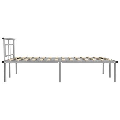 vidaXL Estrutura de cama metal 140x200 cm cinzento