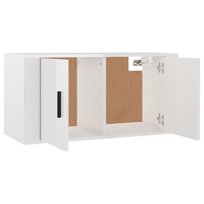 vidaXL Móveis de TV de parede 3 pcs 80x34,5x40 cm branco brilhante