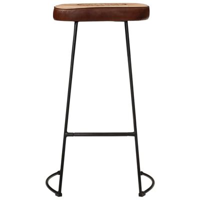 vidaXL Bancos de bar 2 pcs 44x37,5x78 cm castanho-escuro