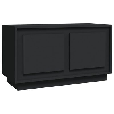 vidaXL Móvel de TV 80x35x45 cm derivados de madeira preto