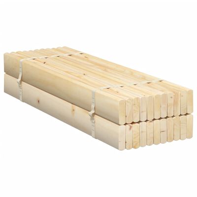 vidaXL Ripas para estrado de cama 70x200 cm madeira de pinho maciça