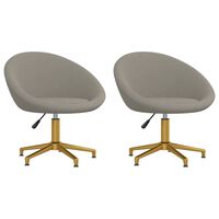 vidaXL Cadeiras de jantar 2 pcs veludo cinzento-claro