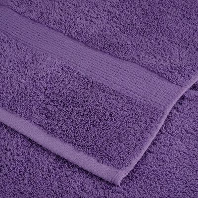 vidaXL Toalhas de banho premium SOLUND 2 pcs 100x150 cm 600 gsm roxo