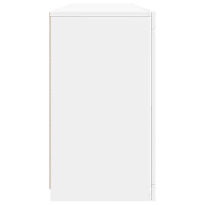 vidaXL Aparador com luzes LED 163x37x67 cm branco