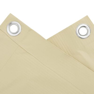 vidaXL Tela de privacidade para varanda 1000x120 cm PVC creme