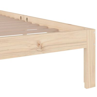 vidaXL Estrutura cama pequena solteiro 75x190 cm madeira maciça