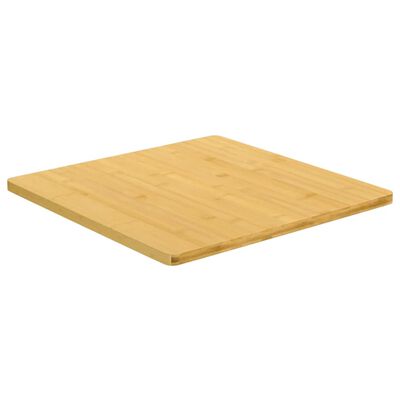 vidaXL Tampo de mesa 60x60x1,5 cm bambu