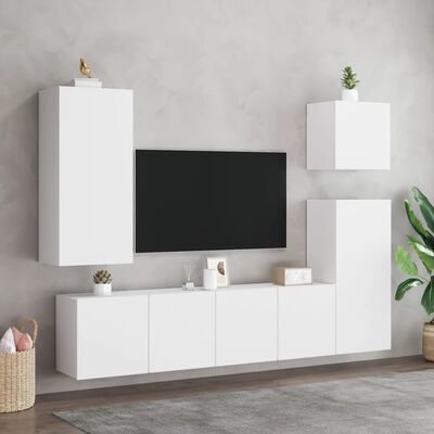 vidaXL Móveis de parede para TV 2 pcs 80x30x41 cm branco