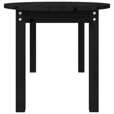 vidaXL Mesa de centro 110x55x45 cm madeira de pinho maciça preto