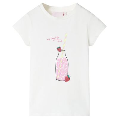 T-shirt infantil cor cru 128