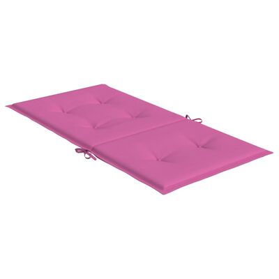 vidaXL Almofadões p/ cadeira de encosto baixo 6 pcs tecido rosa