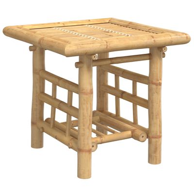 vidaXL Mesa de apoio 45x45x45 cm bambu