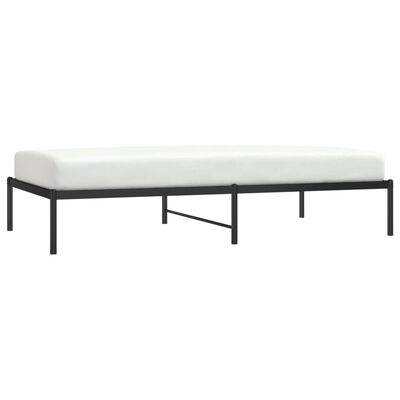 vidaXL Estrutura de cama 100x190 cm metal preto