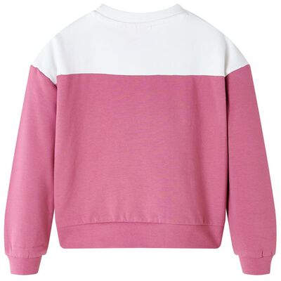 Sweatshirt para criança cor framboesa 128