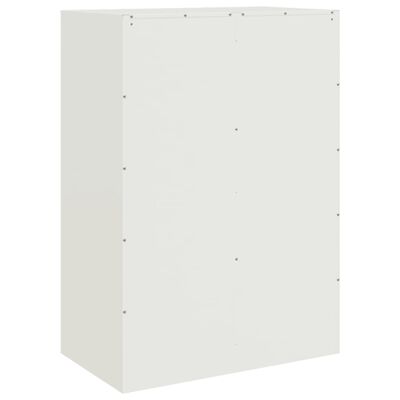 vidaXL Aparador alto 67x39x95 cm aço branco