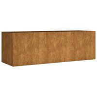 vidaXL Canteiro elevado de jardim 120x40x40 cm aço corten