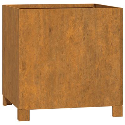 vidaXL Vasos/floreira c/ pernas 2pcs 42x40x43cm aço corten enferrujado