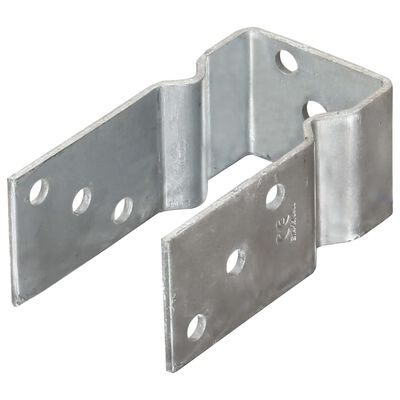 vidaXL Âncoras de vedação 6 pcs 7x6x15 cm aço galvanizado prateado