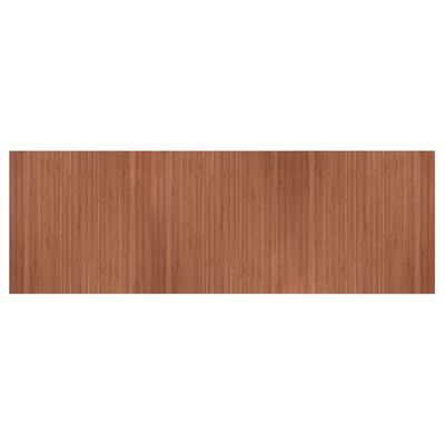 vidaXL Tapete retangular 100x300 cm bambu castanho