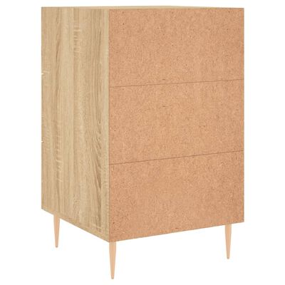 vidaXL Mesa de cabeceira 40x40x66 cm derivados madeira carvalho sonoma