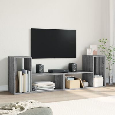 vidaXL Móveis de TV 2 pcs 75x30x50 cm derivados madeira cinza sonoma