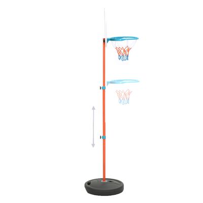 vidaXL Conjunto jogo de basquetebol portátil ajustável 133-160 cm