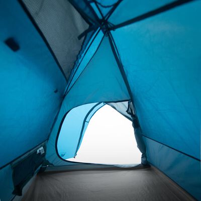 vidaXL Tenda de campismo cúpula para 3 pessoas impermeável azul