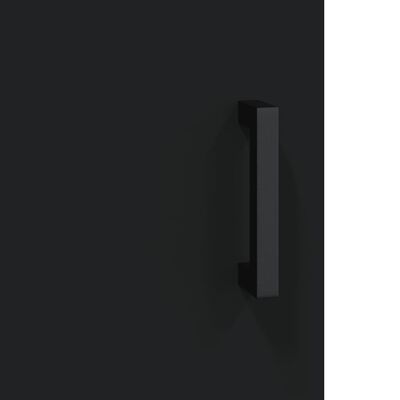 vidaXL Armário de parede 34,5x34x90 cm preto