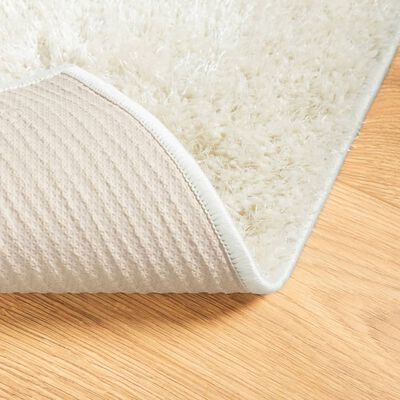 vidaXL Tapete de pelo alto aspeto brilhante ISTAN 100x200cm cor creme