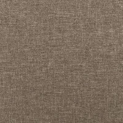 vidaXL Cabeceira cama abas tecido 147x23x118/128 cm cinza-acastanhado