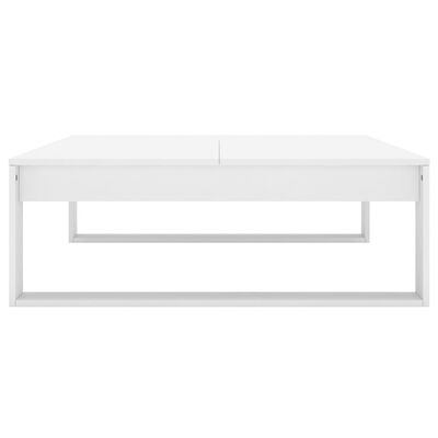 vidaXL Mesa de centro 100x100x35 cm derivados de madeira branco