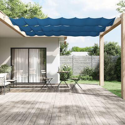 vidaXL Toldo vertical 60x800 cm tecido oxford azul