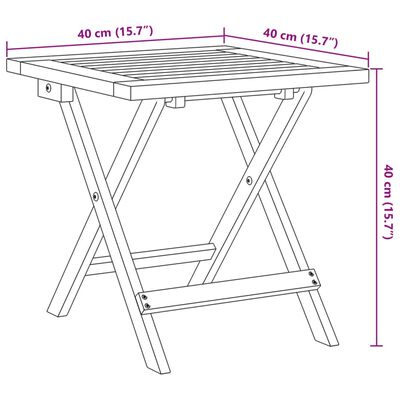 vidaXL Espreguiçadeira com mesa acácia maciça e tecido azul-escuro