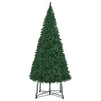 vidaXL Árvore de Natal artificial com suporte 500 cm verde