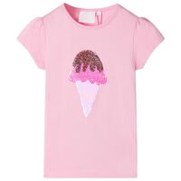 T-shirt para criança rosa-choque 92