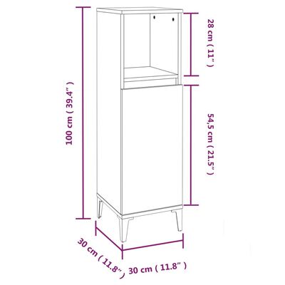 vidaXL 3 pcs conj. móveis casa banho derivados madeira carvalho sonoma