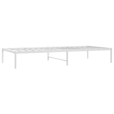 vidaXL Estrutura de cama metal 90x200 cm branco