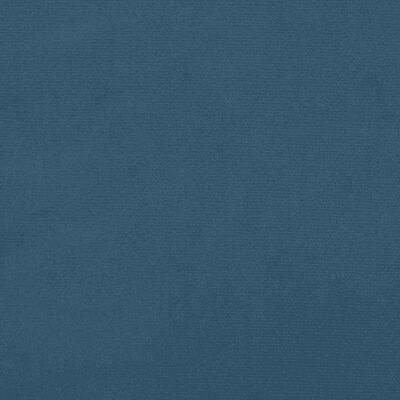 vidaXL Cama com molas/colchão 140x190 cm veludo azul-escuro