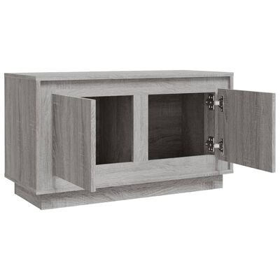 vidaXL Móvel de TV 80x35x45 cm derivados de madeira cinzento sonoma