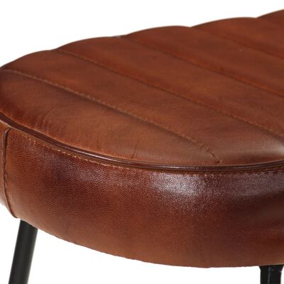 vidaXL Bancos de bar 2 pcs 41x29x62 cm castanho-escuro