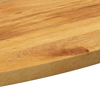 vidaXL Tampo de mesa oval 80x40x2,5 cm madeira de mangueira maciça