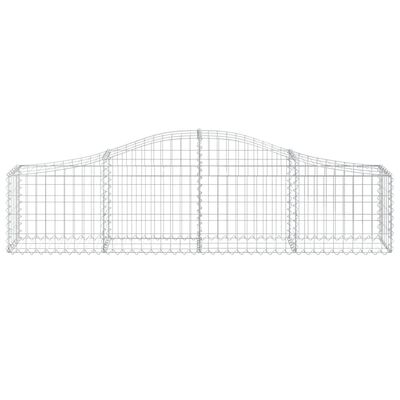 vidaXL Cestos gabião arqueados 30pcs 200x30x40/60 cm ferro galvanizado