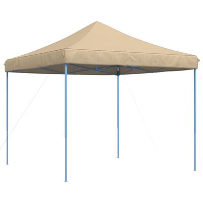 vidaXL Tenda para festas pop-up dobrável 292x292x315 cm bege