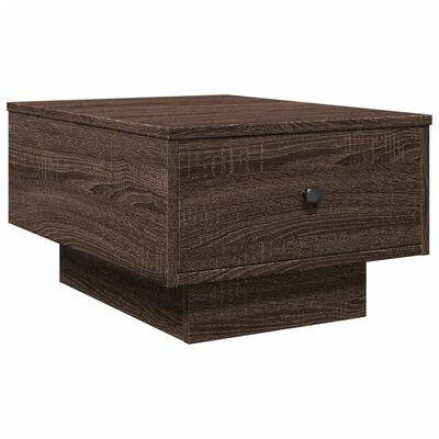 vidaXL Mesa de centro 60x45x31 cm derivados madeira carvalho castanho