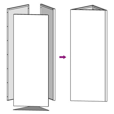 vidaXL Vaso/floreira de jardim triangular 30x26x75 cm aço branco