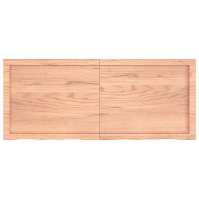 vidaXL Prateleira de parede 120x50x(2-4) cm carvalho tratado castanho