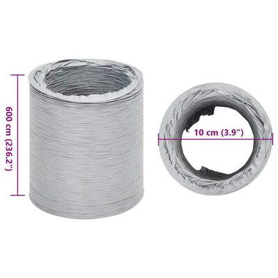 vidaXL Conduta de exaustão PVC 6 m Ø10 cm